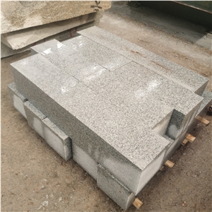 Cheap China G603 Diamond Grey Granite Machine Cut Side Stone