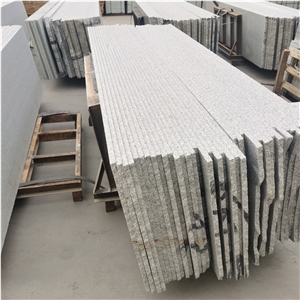 China Gamma White G603 Granite Sandblasted Half Slabs