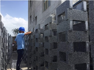 Export Padang White New G603 Granite Flamed Paving Stone
