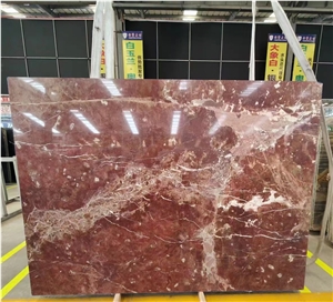 Morocco Rose Red Marble Slab Tile Hotel Project Use