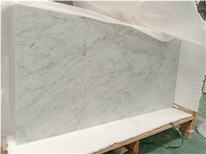 Carrara White Marble Floor Wall Tiles Polished