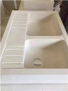 France Gres Fontainebleau Sandstone Rectangular Sink