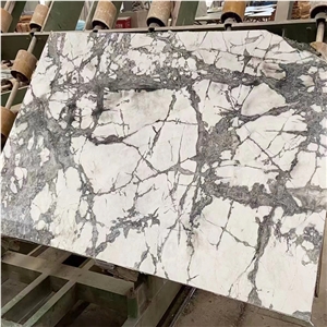 GOLDTOP OEM/ODM Snow River White Marble Slabs