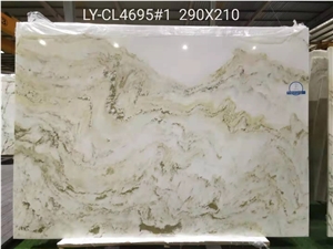 Landscape White Marble High Quality Luxury Tiles Gloss Slabs