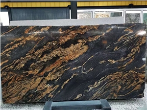 Polished Slabs/Tiles Of Magma Gold Brazilian Luxury Granite