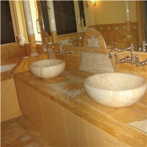 Yellow Giallo Siena Tiles For Bathroom Design