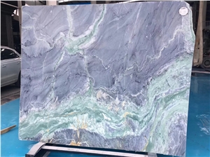Amazon Blue Marble With Green Veins Slab