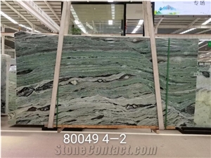 China Emerald Green Marble Slabs For Exterior Cladding