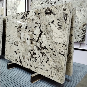 Exotic Natural Alaska White Granite Slabs For Bathroom Floor