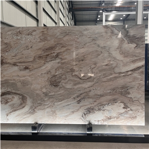 Polished High Quality Palissandro White Marble For Wall