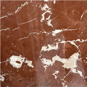 Unique Rosso Alicante Marble Slabs With Variable Red Tones