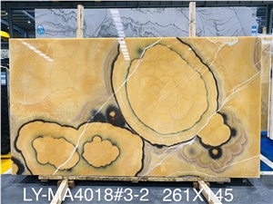 18MM Mature Color Of Agate ONYX For Home Decor And Tiles