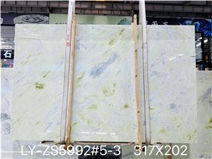 Premium Quality Of Mirror Of Sky Marble Using For Wall Background.
