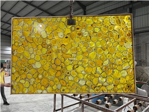 Uruguay Agate Backlit Gemstone Tiles Slabs Wall