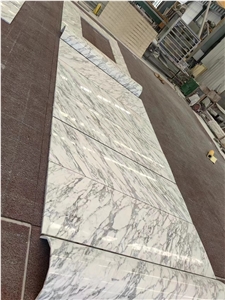 Luxury Calacatta White Marble Slab And Tiles For Home Decor