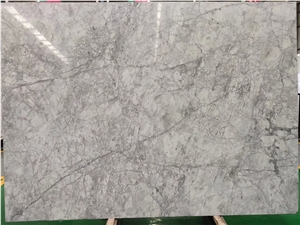 Super White Quartzite Slabs 2Cm Honed Finished