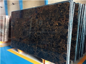 Emprador Gold Marble Tiles, Marble Slabs