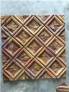 CNC Carved 3D Sandstone Mosaic Wall Cladding