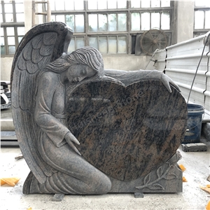 Balop Granite  Angel Heart  Monument/Tombstone Custom Design