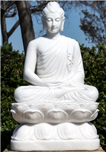Marble Buddha Statue Home Decor For Sale