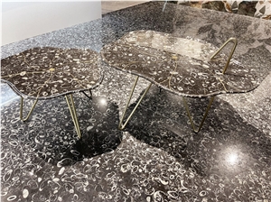 RF Bvlgari White Marble Table For Interior Decoration