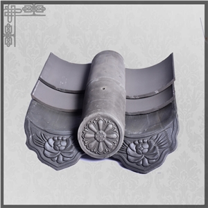 Chinese Tea House Grey Terracotta Antique Clay Roof Tiles