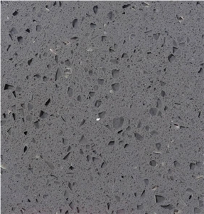 Sparkle Grey Crystal Quartz Slab