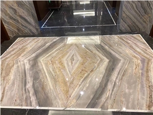 Colorful Marble Bookmatch Slabs For Floor Tiles
