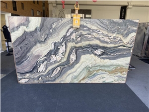 Explosion Blue Quarzite First Choice, Slabs In Italy