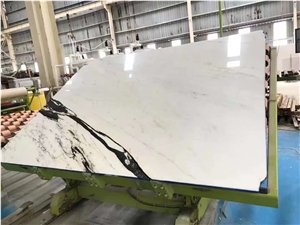 China Calacatta White Marble Slab For Hotel Project