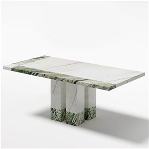 Customizable Natural Marble Cary Ice Jade Marble Tabletop