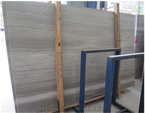 China Grey Wooden Marble Big Slab Tiles