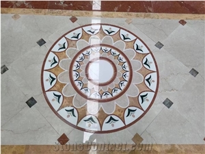 Water-Jet Medallion, Marble Inlay Medallions