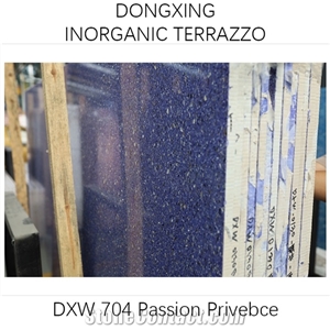 DXW704 Blue Provence Terrazzo Nature Aggregate Tile