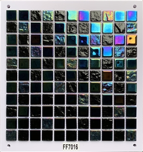 300X300mm Crystal Blue Glass Mosaic Swimming Pool Tile