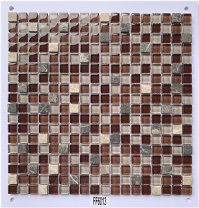 Bathroom And Kitchen Decoration Glass Mosaic Glossy Wall