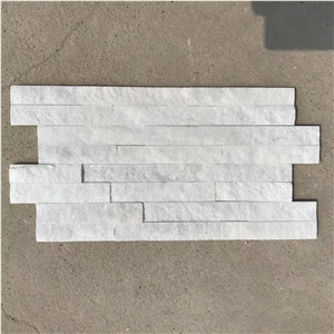 10X36cm Natural Split White Quartzite Wall Tile Cladding