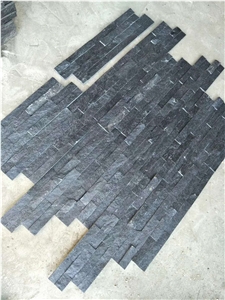 Black Quartzite Interior Wall Stone Cladding Ledge Panel