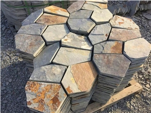 China Rust Slate Mosaic Tiles