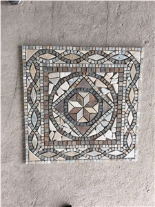 Decorative Stone Mosaic Pattern Design Outdoor Mosaic Medallions