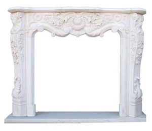 Marble Handcarved Fireplace Decorations