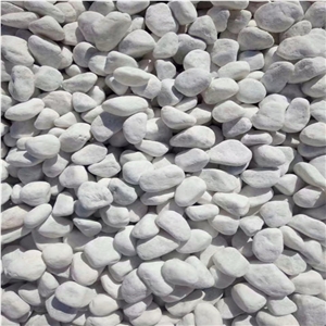 Natural Pure White Pebble Stone For Garden Decoration