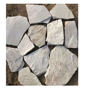 Natural White Quartzite Pave Stone Tiles