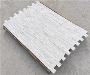 Natural White Quartzite Thin Stone Panels And Corners