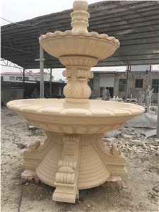Outdoor Decorative White Marble Water Fountains