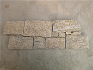 Tiger Yellow  Exterior Stacked Stone Veneers  Wall Cladding