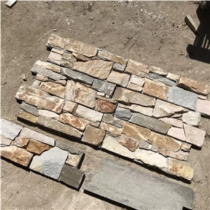 Z Shape Stacked Stone Veneer Cement Wall Cladding Panels