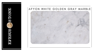 Afyon White Golden Gray Marble - Slabs