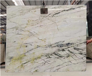 China Clivia Marble Bookmatched Stone Slab Home Design Use