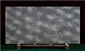 6003Concrete Artificial Quartz Tiles Polished Grey Slabs